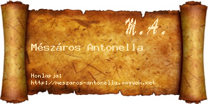 Mészáros Antonella névjegykártya